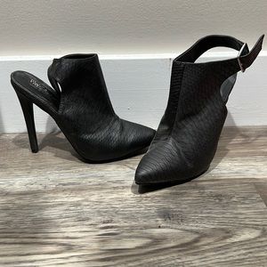 Black ankle booties